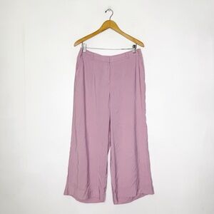 Christian Siriano for J.Jill Wide Leg Pants Size 12 Light Purple Rayon Blend